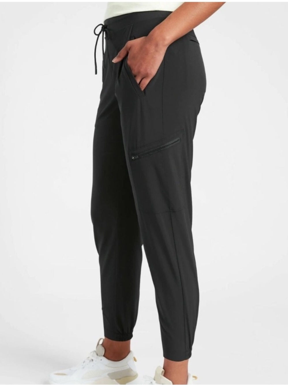 Athleta Venture Pant Jogger Women's 6 Black Activewear Casual